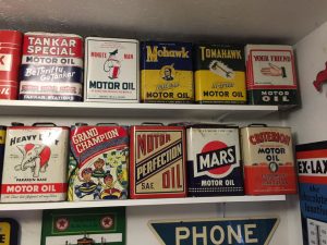 Two Gallon Motor Oil Cans